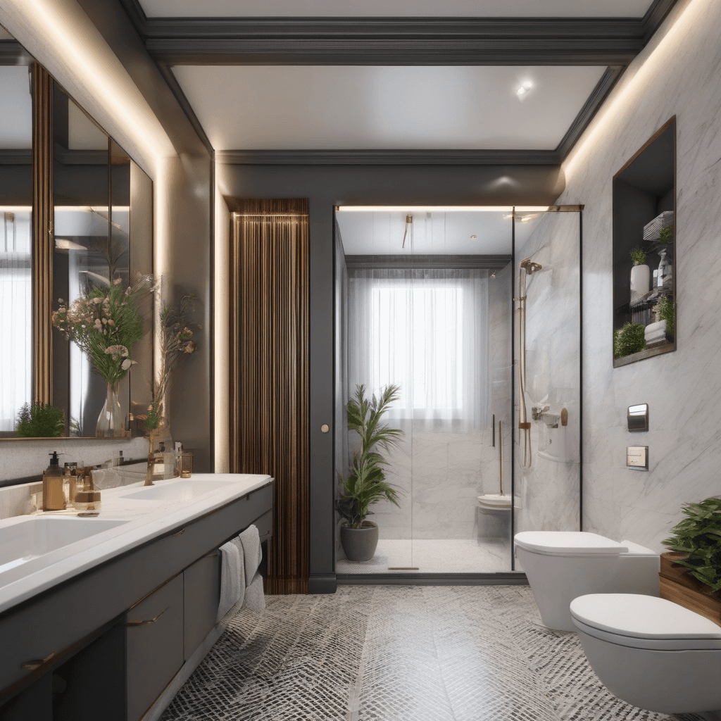 Exemple de ce qu'une salle de bain après travaux pourrait ressembler